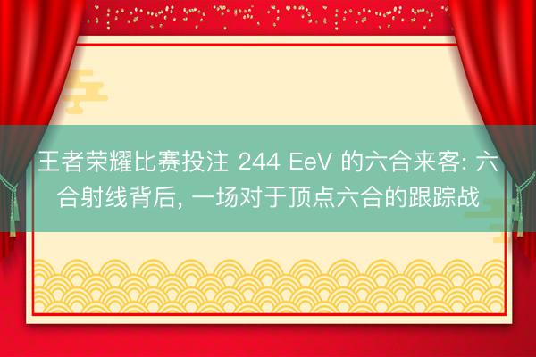 王者荣耀比赛投注 244 EeV 的六合来客: 六合射线背后, 一场对于顶点六合的跟踪战