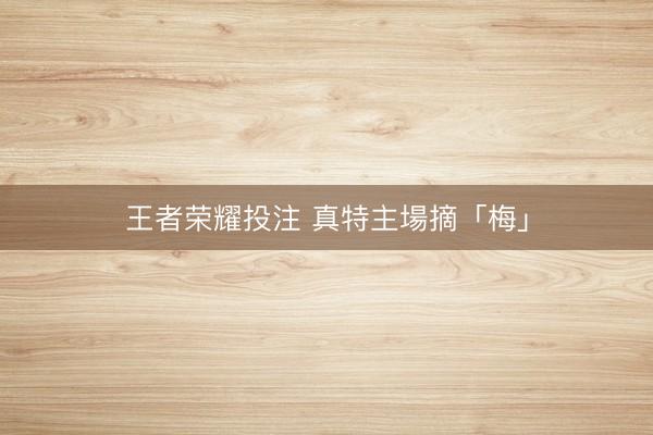 王者荣耀投注 真特主場摘「梅」