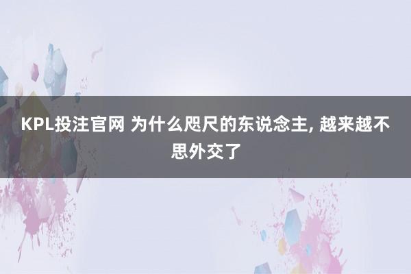 KPL投注官网 为什么咫尺的东说念主, 越来越不思外交了