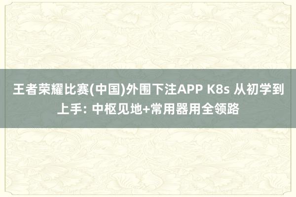 王者荣耀比赛(中国)外围下注APP K8s 从初学到上手: 中枢见地+常用器用全领路