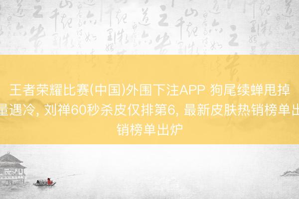 王者荣耀比赛(中国)外围下注APP 狗尾续蝉甩掉销量遇冷, 刘禅60秒杀皮仅排第6, 最新皮肤热销榜单出炉