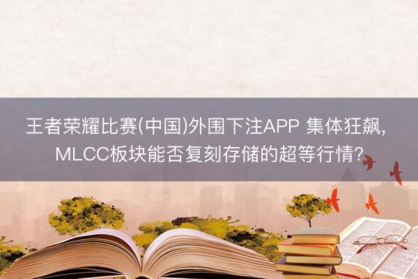 王者荣耀比赛(中国)外围下注APP 集体狂飙, MLCC板块能否复刻存储的超等行情?